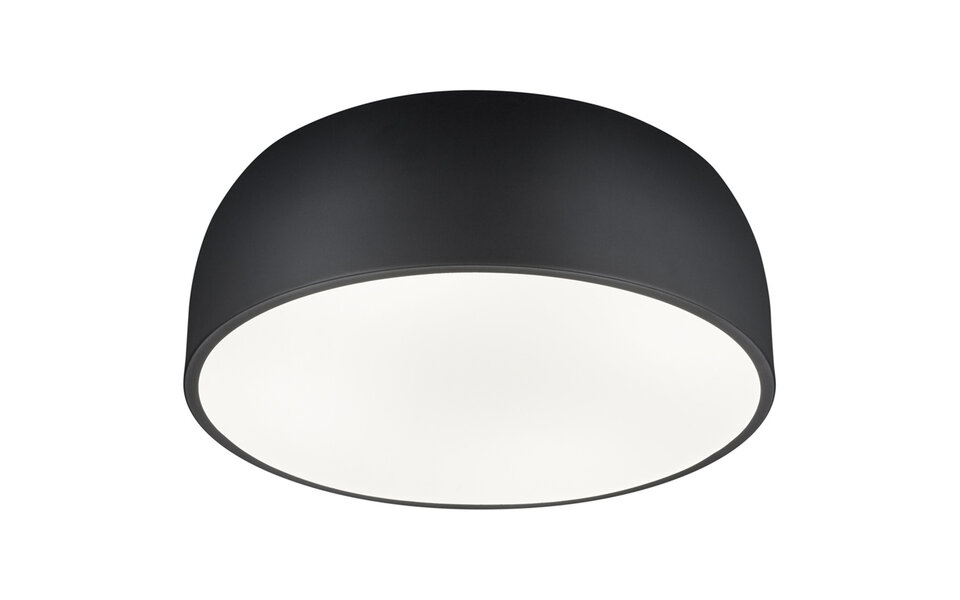 HLW LED LED Ceiling Light - Ceiling Lighting - Trion Barnon - E27 Fitting - 4 Lights - Round - Matte Black - Aluminum