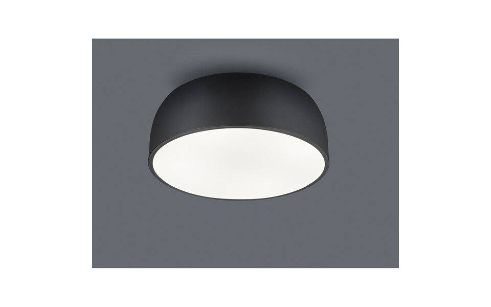 HLW LED LED Ceiling Light - Ceiling Lighting - Trion Barnon - E27 Fitting - 4 Lights - Round - Matte Black - Aluminum