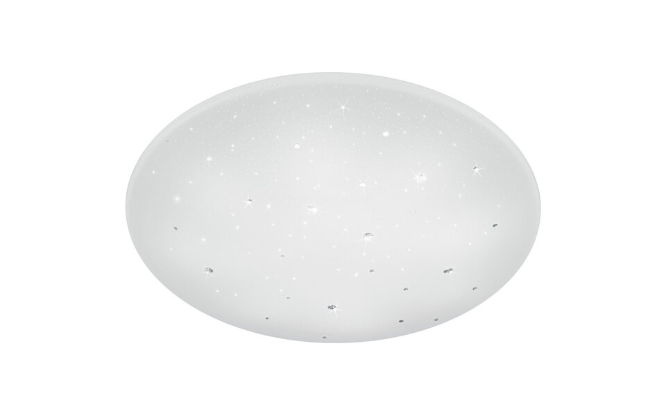 HLW LED LED Plafondlamp - Trion Acinoa - 40W - Aanpasbare Kleur - Dimbaar - Afstandsbediening - Rond - Mat Wit