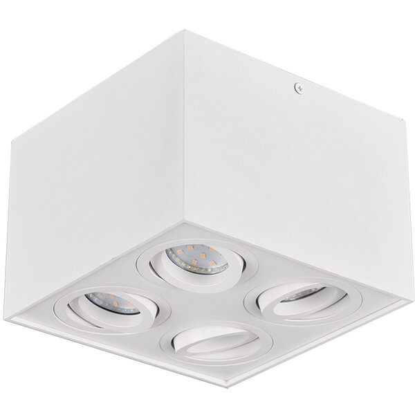 HLW LED LED Plafondspot - Trion Bisqy - GU10 Fitting - 4-lichts - Vierkant - Mat Wit - Aluminium HLW LED LED Plafondspot - Trion Bisqy - GU10 Fitting - 4-lichts - Vierkant - Mat Wit - Aluminium