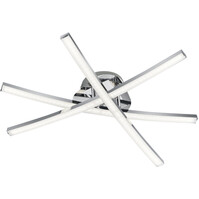 Trion Cipolo LED Plafondlamp 15W 1500lm 3000K Chroom Trion Cipolo LED Plafondlamp 15W 1500lm 3000K Chroom