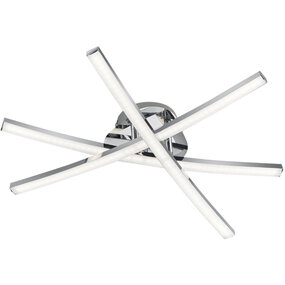 Trion Cipolo LED Plafondlamp 15W 1500lm 3000K Chroom Trion Cipolo LED Plafondlamp 15W 1500lm 3000K Chroom