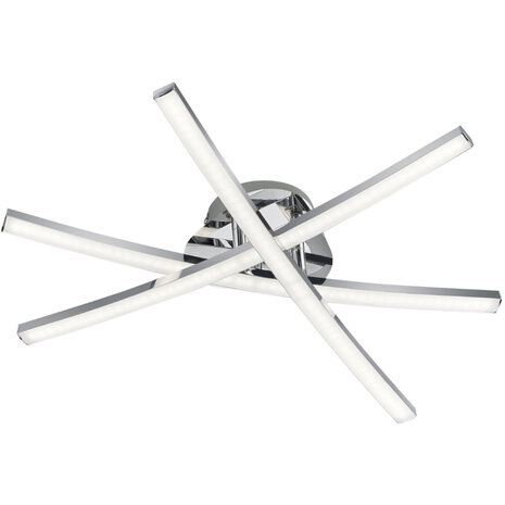 LED Plafondlamp - Plafondverlichting - Trion Cipolo - 15W - Warm Wit 3000K - Rechthoek - Glans Chroom - Aluminium LED Plafondlamp - Plafondverlichting - Trion Cipolo - 15W - Warm Wit 3000K - Rechthoek - Glans Chroom - Aluminium