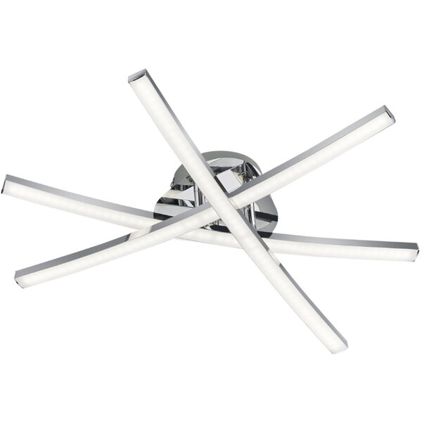 HLW LED LED Plafondlamp - Plafondverlichting - Trion Cipolo - 15W - Warm Wit 3000K - Rechthoek - Glans Chroom - Aluminium HLW LED LED Plafondlamp - Plafondverlichting - Trion Cipolo - 15W - Warm Wit 3000K - Rechthoek - Glans Chroom - Aluminium