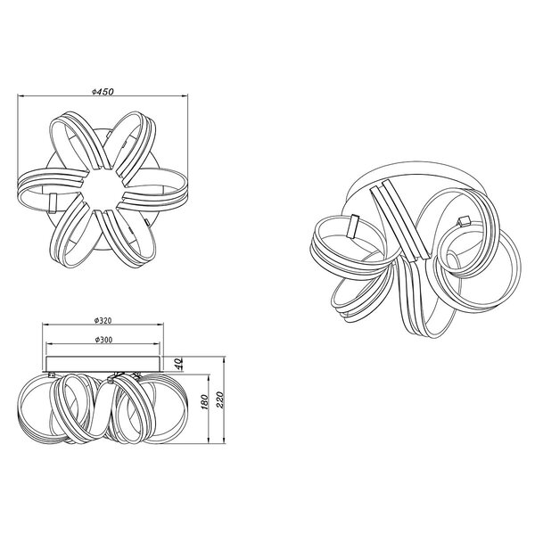 HLW LED LED Plafondlamp - Plafondverlichting - Trion Katra - 38W - Warm Wit 3000K - Dimbaar - Rond - Mat Grijs - Aluminium HLW LED LED Plafondlamp - Plafondverlichting - Trion Katra - 38W - Warm Wit 3000K - Dimbaar - Rond - Mat Grijs - Aluminium