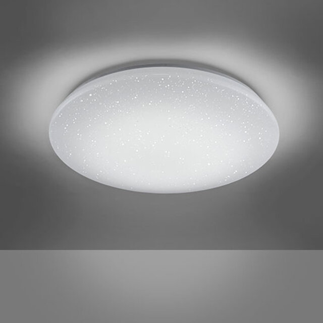 HLW LED LED Plafondlamp WiZ - Smart LED - Trion Chirlo - 27W - Aanpasbare Kleur - Dimbaar - Afstandsbediening - Sterlicht - Rond - Mat Wit - Kunststof