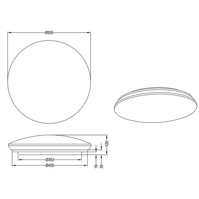 HLW LED LED Plafondlamp WiZ - Smart LED - Trion Chirlo - 27W - Aanpasbare Kleur - Dimbaar - Afstandsbediening - Sterlicht - Rond - Mat Wit - Kunststof