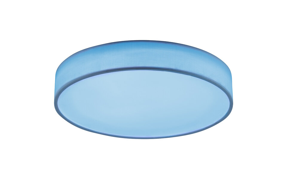 HLW LED LED Ceiling Light WiZ - Smart LED - Trion Ditro - 36W - Adjustable Color - RGBW - Dimmable - Remote Control - Round - Matte White - Aluminum