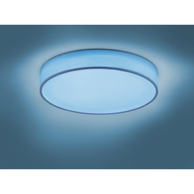 HLW LED LED Plafondlamp WiZ - Smart LED - Trion Ditro - 36W - Aanpasbare Kleur - RGBW - Dimbaar - Afstandsbediening - Rond - Mat Wit - Aluminium