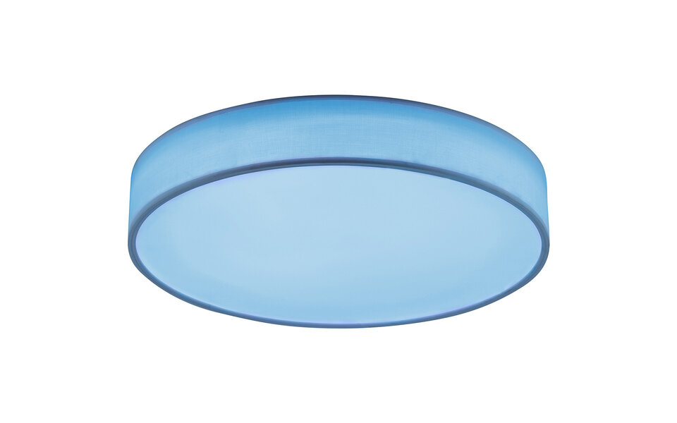 HLW LED LED Plafondlamp WiZ - Smart LED - Trion Ditro - 45W - Aanpasbare Kleur - Dimbaar - Afstandsbediening - Rond - Mat Wit - Aluminium