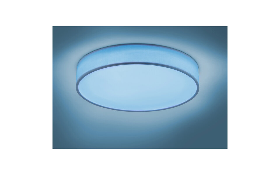 HLW LED LED Plafondlamp WiZ - Smart LED - Trion Ditro - 45W - Aanpasbare Kleur - Dimbaar - Afstandsbediening - Rond - Mat Wit - Aluminium