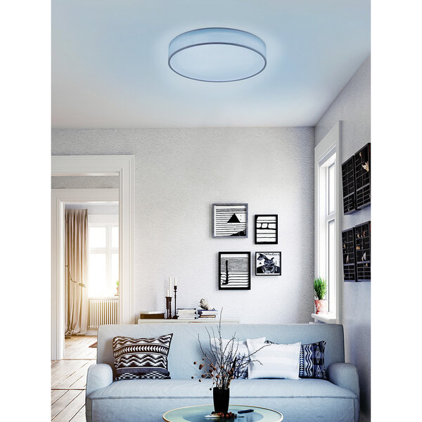 HLW LED LED Plafondlamp WiZ - Smart LED - Trion Ditro - 45W - Aanpasbare Kleur - Dimbaar - Afstandsbediening - Rond - Mat Wit - Aluminium HLW LED LED Plafondlamp WiZ - Smart LED - Trion Ditro - 45W - Aanpasbare Kleur - Dimbaar - Afstandsbediening - Rond - Mat Wit - Aluminium