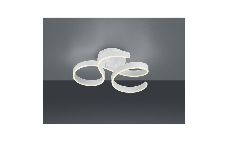 HLW LED LED Plafondlamp - Plafondverlichting - Trion Frinco - 40W - Warm Wit 3000K - Dimbaar - Rond - Mat Wit - Aluminium HLW LED LED Plafondlamp - Plafondverlichting - Trion Frinco - 40W - Warm Wit 3000K - Dimbaar - Rond - Mat Wit - Aluminium