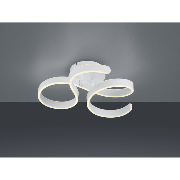 HLW LED LED Plafondlamp - Plafondverlichting - Trion Frinco - 40W - Warm Wit 3000K - Dimbaar - Rond - Mat Wit - Aluminium HLW LED LED Plafondlamp - Plafondverlichting - Trion Frinco - 40W - Warm Wit 3000K - Dimbaar - Rond - Mat Wit - Aluminium