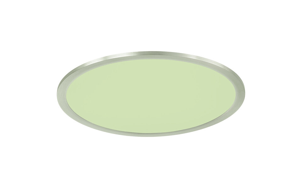 HLW LED LED Plafondlamp WiZ - Smart LED - Trion Givon - 36W - Aanpasbare Kleur - Dimbaar - Afstandsbediening - Rond - Mat Nikkel - Aluminium