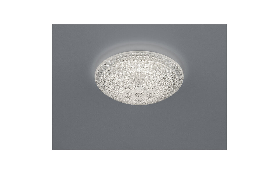 HLW LED LED Plafondlamp - Plafondverlichting - Trion Komino - 12W - Warm Wit 3000K - Rond - Mat Wit - Alumunium