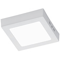 LED Ceiling Lamp - Ceiling Lighting - Trion Zonin - 12W - Warm White 3000K - Square - Matte White - Aluminum