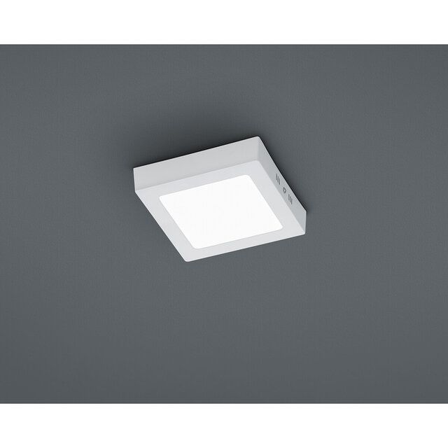 ronde mat witte LED plafondlamp 12W met warm wit licht van 3000K en 1100 lumen