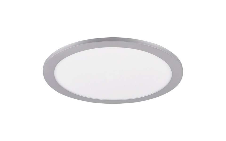 HLW LED LED Ceiling Light - Ceiling Lighting - Trion Tiberon - 16W - Natural White 4000K - Round - Matte Titanium - Plastic