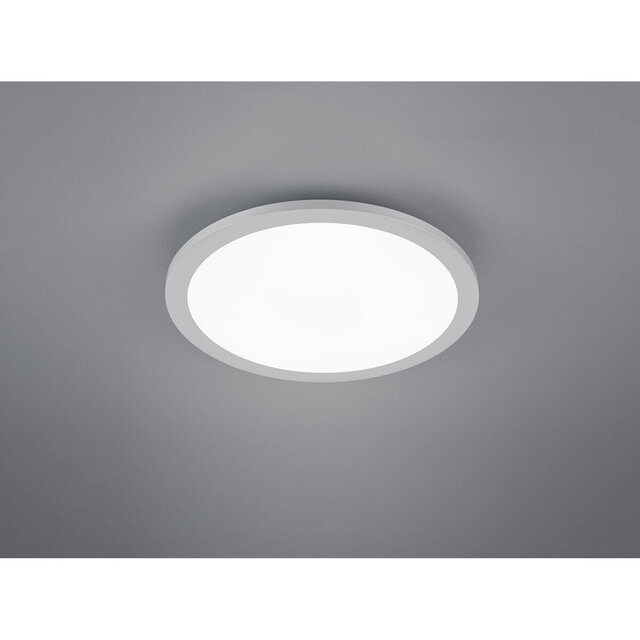 HLW LED LED Ceiling Light - Ceiling Lighting - Trion Tiberon - 16W - Natural White 4000K - Round - Matte Titanium - Plastic
