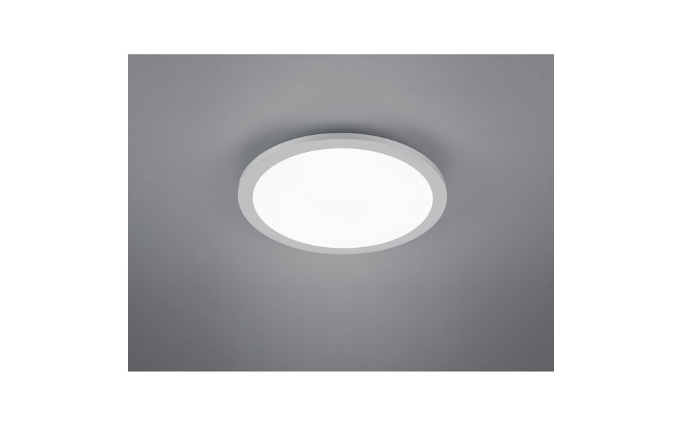 HLW LED LED Plafondlamp - Plafondverlichting - Trion Tiberon - 16W - Natuurlijk Wit 4000K - Rond - Mat Titaan - Kunststof HLW LED LED Plafondlamp - Plafondverlichting - Trion Tiberon - 16W - Natuurlijk Wit 4000K - Rond - Mat Titaan - Kunststof