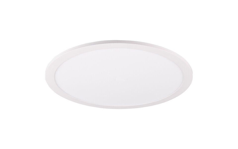 HLW LED LED Plafondlamp - Plafondverlichting - Trion Tiberon - 20W - Natuurlijk Wit 4000K - Rond - Mat Wit - Kunststof