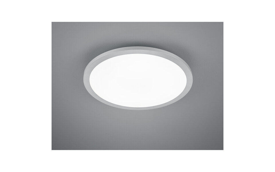 HLW LED LED Ceiling Lamp - Ceiling Lighting - Trion Tiberon - 20W - Natural White 4000K - Round - Matte Titanium - Plastic HLW LED LED Ceiling Lamp - Ceiling Lighting - Trion Tiberon - 20W - Natural White 4000K - Round - Matte Titanium - Plastic
