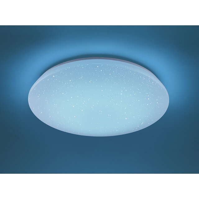 HLW LED LED Ceiling Light WiZ - Smart LED - Trion Nilon - 40W - Adjustable Color - Dimmable - Remote Control - Star Light - Round - Matte White - Plastic HLW LED LED Ceiling Light WiZ - Smart LED - Trion Nilon - 40W - Adjustable Color - Dimmable - Remote Control - Star Light - Round - Matte White - Plastic
