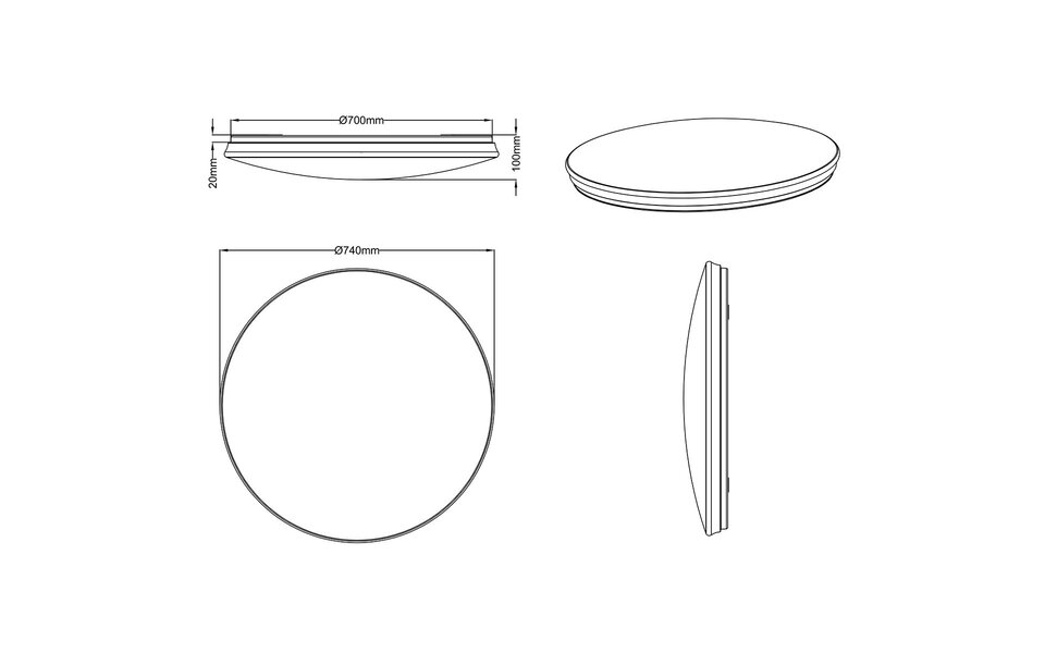HLW LED LED Plafondlamp WiZ - Smart LED - Trion Nilon - 40W - Aanpasbare Kleur - Dimbaar - Afstandsbediening - Sterlicht - Rond - Mat Wit - Kunststof