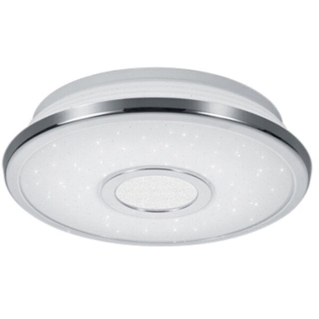 Trion Osirina LED plafondlamp 12W dimbaar 3000K glans chroom Verlichting per ruimte