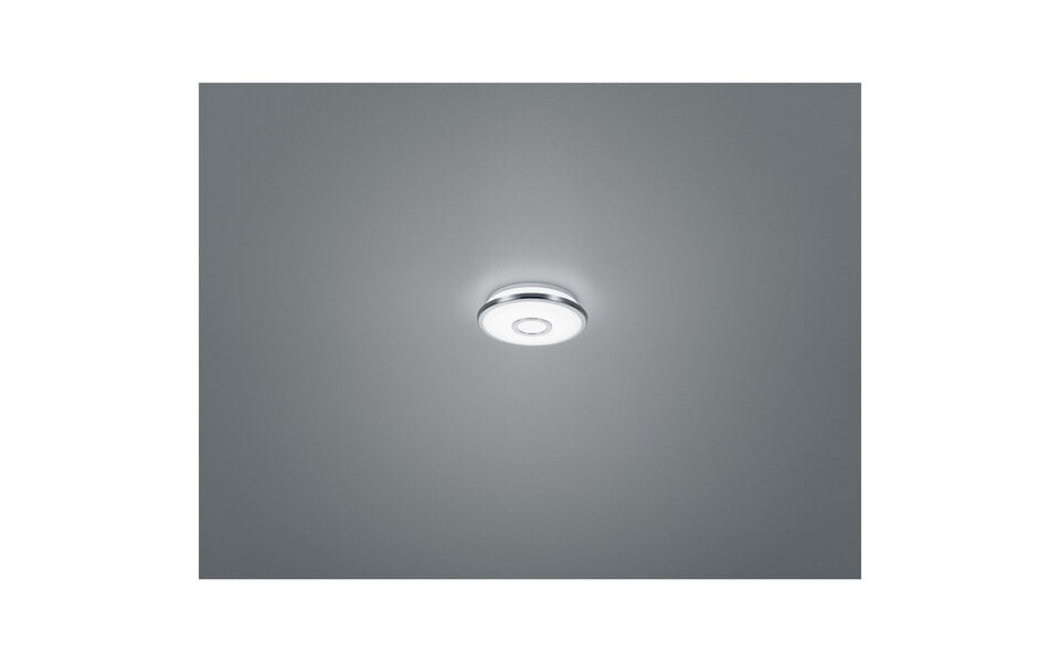 HLW LED LED Plafondlamp - Trion Osirina - 12W - Warm Wit 3000K - Dimbaar - Sterlicht - Rond - Glans Chroom - Kunststof