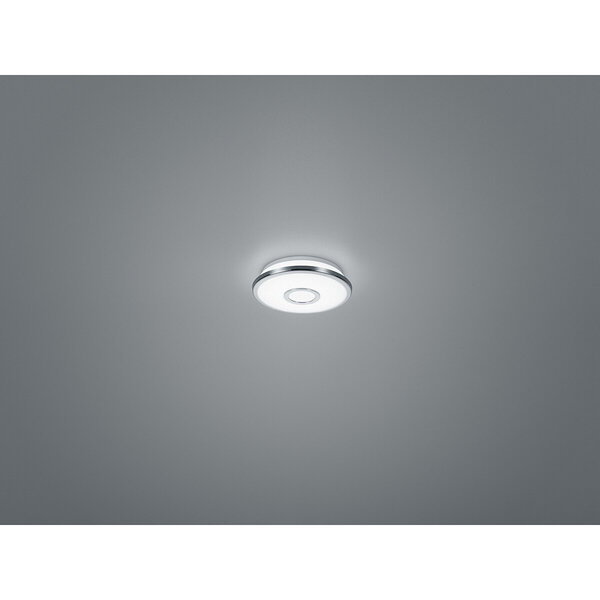 HLW LED LED Plafondlamp - Trion Osirina - 12W - Warm Wit 3000K - Dimbaar - Sterlicht - Rond - Glans Chroom - Kunststof HLW LED LED Plafondlamp - Trion Osirina - 12W - Warm Wit 3000K - Dimbaar - Sterlicht - Rond - Glans Chroom - Kunststof