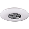 HLW LED LED Ceiling Light with Fan - Ceiling Fan - Trion Vison - 60W - Remote Control - Adjustable Color - Dimmable - Round - Matte Chrome - Plastic HLW LED LED Ceiling Light with Fan - Ceiling Fan - Trion Vison - 60W - Remote Control - Adjustable Color - Dimmable - Round - Matte Chrome - Plastic
