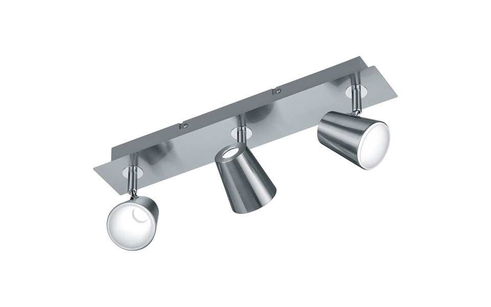 HLW LED LED Ceiling Spotlight - Trion Narca - 18W - Warm White 3000K - 3-light - Rectangular - Matte Nickel - Aluminum HLW LED LED Ceiling Spotlight - Trion Narca - 18W - Warm White 3000K - 3-light - Rectangular - Matte Nickel - Aluminum