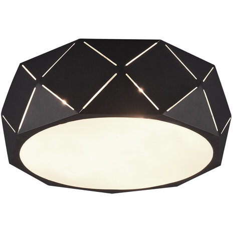 LED Plafondlamp - Plafondverlichting - Trion Zanda - E27 Fitting - 3-lichts - Rond - Mat Zwart - Aluminium LED Plafondlamp - Plafondverlichting - Trion Zanda - E27 Fitting - 3-lichts - Rond - Mat Zwart - Aluminium