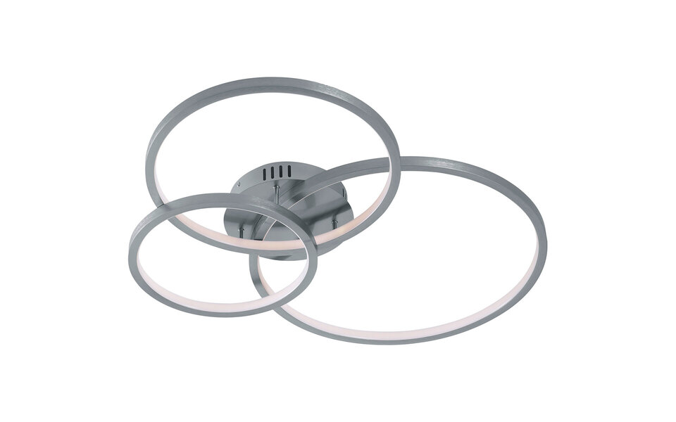 HLW LED LED Ceiling Light WiZ - Smart LED - Ceiling Lighting - Trion Noraan - 36W - Adjustable Color - Remote Control - Dimmable - Round - Matte Nickel - Aluminum