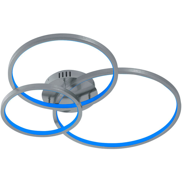 HLW LED LED Ceiling Light WiZ - Smart LED - Ceiling Lighting - Trion Noraan - 36W - Adjustable Color - Remote Control - Dimmable - Round - Matte Nickel - Aluminum