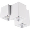 Mat witte Trion Ferry LED plafondlamp met drie GU10 fittingen en maximaal 35W vermogen wit licht