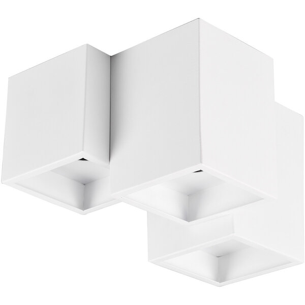 HLW LED LED Plafondlamp - Plafondverlichting - Trion Ferry - GU10 Fitting - 3-lichts - Rechthoek - Mat Wit - Aluminium HLW LED LED Plafondlamp - Plafondverlichting - Trion Ferry - GU10 Fitting - 3-lichts - Rechthoek - Mat Wit - Aluminium