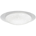 LED Ceiling Lamp - Ceiling Lighting - Trion Frida - 8.5W - Adjustable Color - Remote Control - Star Light - Dimmable - Round - Matte White - Plastic