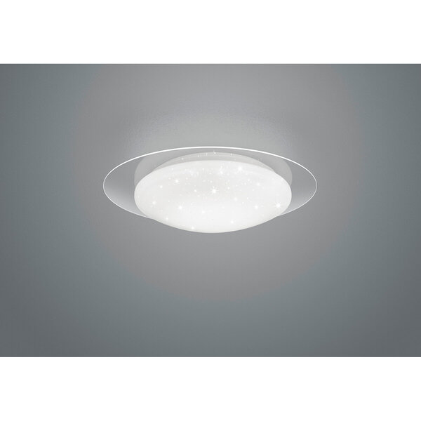 HLW LED LED Plafondlamp - Plafondverlichting - Trion Frida - 8.5W - Aanpasbare Kleur - Afstandsbediening - Sterlicht - Dimbaar - Rond - Mat Wit - Kunststof HLW LED LED Plafondlamp - Plafondverlichting - Trion Frida - 8.5W - Aanpasbare Kleur - Afstandsbediening - Sterlicht - Dimbaar - Rond - Mat Wit - Kunststof