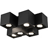 Trion Ferry LED plafondlamp 6-lichts GU10 mat zwart Trion Ferry LED plafondlamp 6-lichts GU10 mat zwart