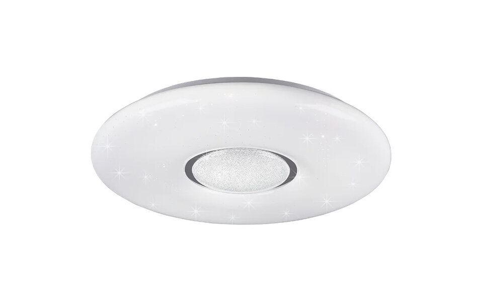 HLW LED LED Ceiling Lamp WiZ - Smart LED - Ceiling Lighting - Trion Liva - 20W - Adjustable Color - RGBW - Dimmable - Round - Matte White - Plastic
