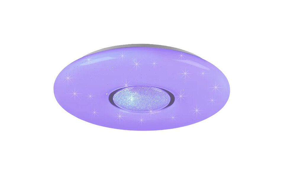 HLW LED LED Ceiling Lamp WiZ - Smart LED - Ceiling Lighting - Trion Liva - 20W - Adjustable Color - RGBW - Dimmable - Round - Matte White - Plastic