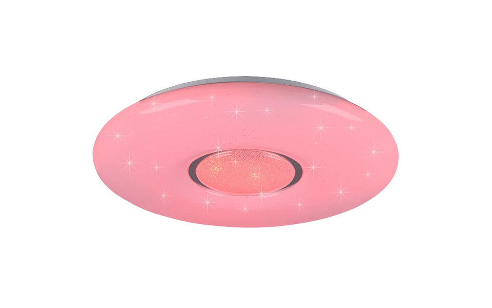 HLW LED LED Ceiling Lamp WiZ - Smart LED - Ceiling Lighting - Trion Liva - 20W - Adjustable Color - RGBW - Dimmable - Round - Matte White - Plastic