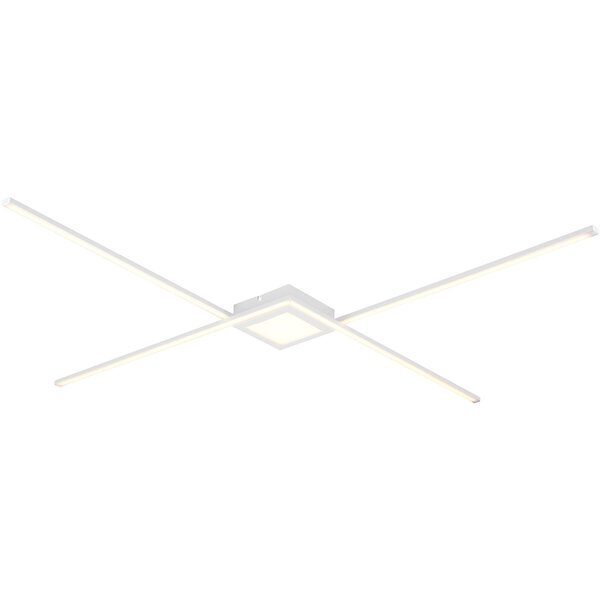HLW LED LED Plafondlamp - Plafondverlichting - Trion Oxi - Natuurlijk Wit 4000K - Dimbaar - Rechthoek - Mat Wit - Aluminium HLW LED LED Plafondlamp - Plafondverlichting - Trion Oxi - Natuurlijk Wit 4000K - Dimbaar - Rechthoek - Mat Wit - Aluminium