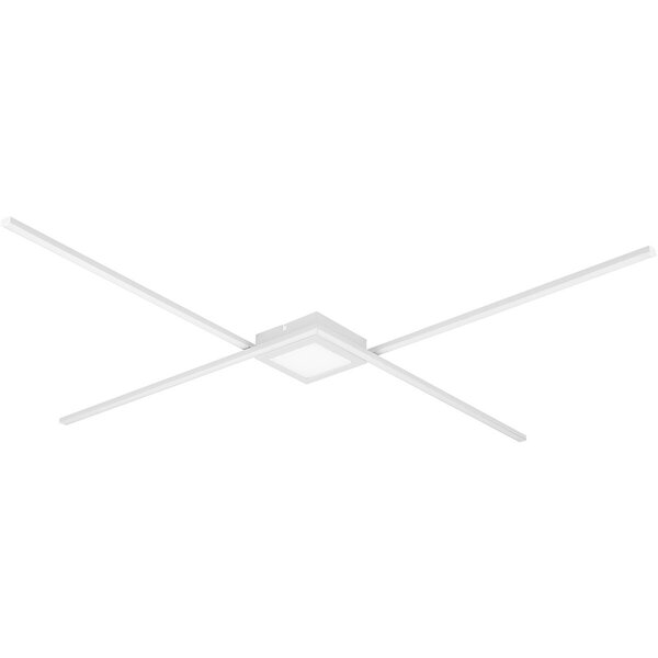 HLW LED LED Plafondlamp - Plafondverlichting - Trion Oxi - Natuurlijk Wit 4000K - Dimbaar - Rechthoek - Mat Wit - Aluminium HLW LED LED Plafondlamp - Plafondverlichting - Trion Oxi - Natuurlijk Wit 4000K - Dimbaar - Rechthoek - Mat Wit - Aluminium