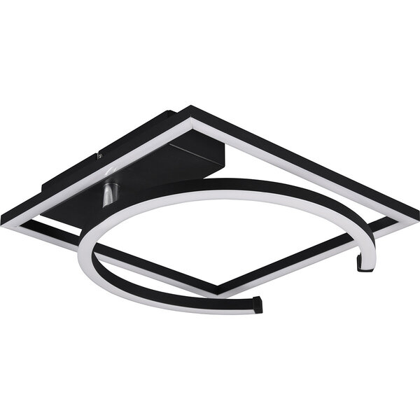 HLW LED LED Plafondlamp - Plafondverlichting - Trion Pivacci - 23.5W - Warm Wit 3000K - Dimbaar - Vierkant - Mat Zwart - Aluminium HLW LED LED Plafondlamp - Plafondverlichting - Trion Pivacci - 23.5W - Warm Wit 3000K - Dimbaar - Vierkant - Mat Zwart - Aluminium