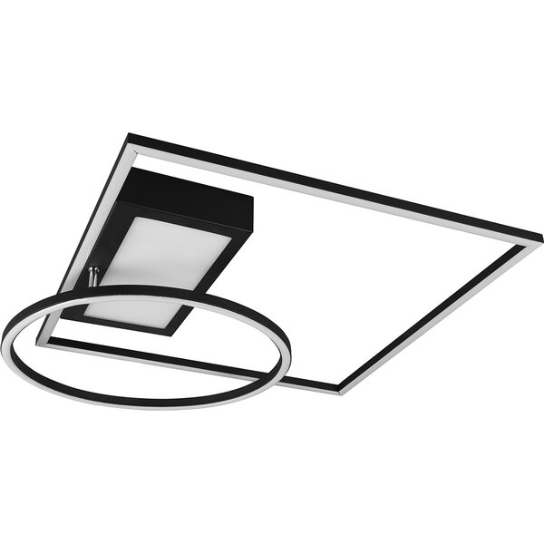 HLW LED LED Plafondlamp - Plafondverlichting - Trion Dowino - 33W - Aanpasbare Kleur - Afstandsbediening - Dimbaar - Vierkant - Mat Zwart - Aluminium HLW LED LED Plafondlamp - Plafondverlichting - Trion Dowino - 33W - Aanpasbare Kleur - Afstandsbediening - Dimbaar - Vierkant - Mat Zwart - Aluminium