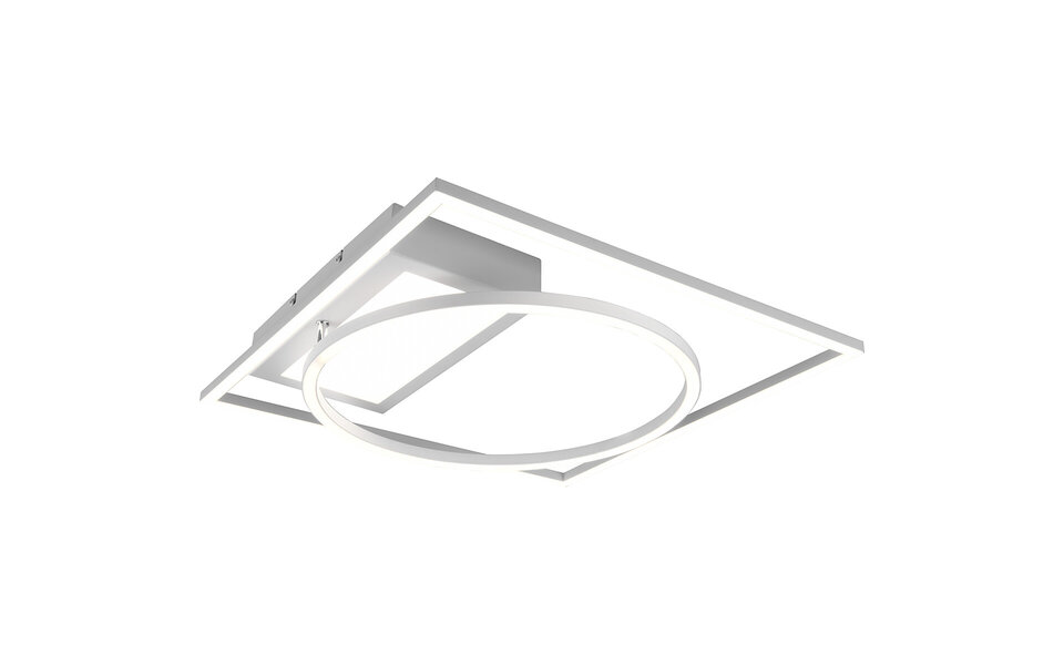 HLW LED LED Plafondlamp - Plafondverlichting - Trion Dowino - 33W - Aanpasbare Kleur - Afstandsbediening - Dimbaar - Vierkant - Mat Wit - Aluminium HLW LED LED Plafondlamp - Plafondverlichting - Trion Dowino - 33W - Aanpasbare Kleur - Afstandsbediening - Dimbaar - Vierkant - Mat Wit - Aluminium